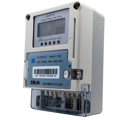 Предплата карты электрического счетчика одиночной фазы RS485 инфракрасн оптически